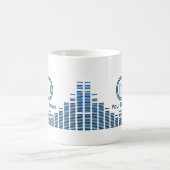 名前入りなDjのミュージシャンのマグ コーヒーマグカップ (中央)