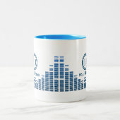 名前入りなDjのミュージシャンのマグ ツートーンマグカップ (中央)