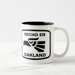 名前入りなHecho enオークランドのpersonalizadoのカスタム ツートーンマグカップ