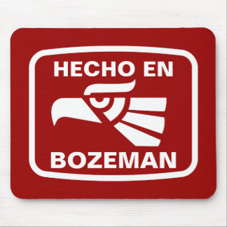 名前入りなHecho en Bozemanのpersonalizadoのカスタム マウスパッド