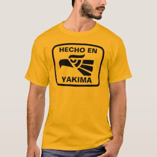 名前入りなHecho en Yakimaのpersonalizadoのカスタム Tシャツ