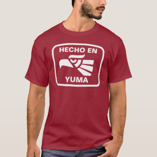 名前入りなHecho en Yumaのpersonalizadoのカスタム Tシャツ