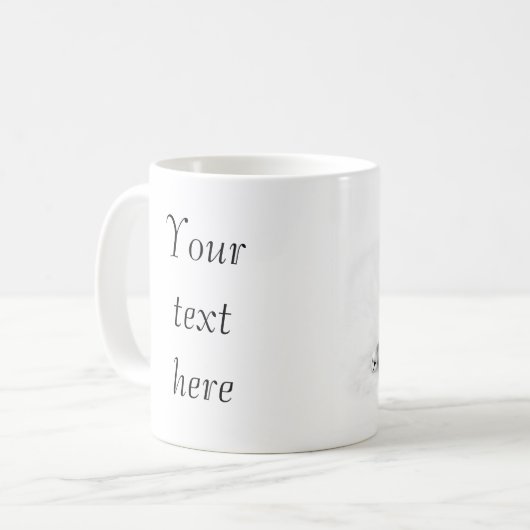 名前入りなRagdoll猫のマグ コーヒーマグカップ (正面左)