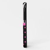 名前入りのかわいいピンクのドット Case-Mate iPhoneケース (裏面/左)