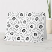 名前入りのぬりえグリーティングカード（０６） カード (裏面)