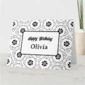 名前入りのぬりえグリーティングカード（０６） カード (正面)