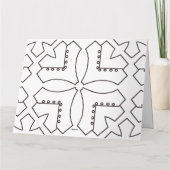 名前入りのぬりえグリーティングカード（２３） カード (裏面)