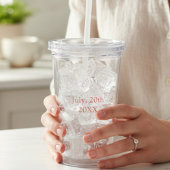名前入りのウェディングパーティーギフト アクリルタンブラー