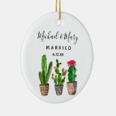 名前入りのカクスマリッジギフト セラミックオーナメント (右)