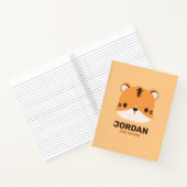 名前入りのキュートなタイガーノート ノートブック (内部)