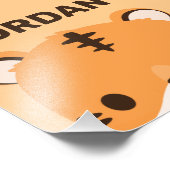 名前入りのキュートな虎の写真プリント フォトプリント            (角)