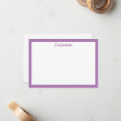 名前入りのクラシックな文房具 ノートカード (正面/裏面インサイチュ)