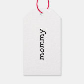 名前入りのクリスマス靴下タグ, 靴下名タグ ギフトタグ (裏面)