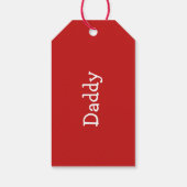 名前入りのクリスマス靴下タグ, 靴下名タグ ギフトタグ (裏面)