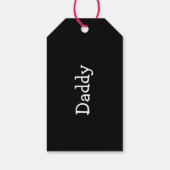 名前入りのクリスマス靴下タグ, 靴下名札 ギフトタグ (裏面)