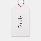 名前入りのクリスマス靴下タグ, 靴下名札 ギフトタグ (裏面)