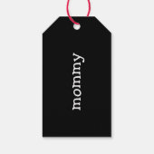 名前入りのクリスマス靴下タグ, 靴下名札 ギフトタグ (裏面)