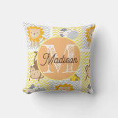 名前入りのパーソナライズされた虹の枕 クッション (正面)