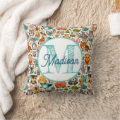 名前入りのパーソナライズされた虹の枕 クッション (ブランケット)