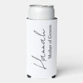 名前入りのブライズメイド プラン  スリム 缶 クーラー (Seltzer正面)