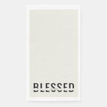 名前入りのブラック＆ベージュ ブレスド ホリデー