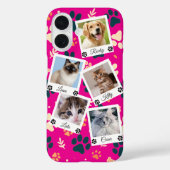 名前入りのペット写真コラージュ携帯ケース 🐾💖 Case-Mate iPhoneケース (裏面)