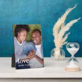 名前入りのミニマルラブフォトプレート フォトプラーク (側面)