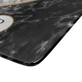 名前入りアルファベット文字 フェイクマーブル カッティングボード (角)