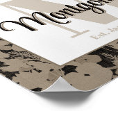 名前入りオリジナル ウォールアート プリント - 特別な贈り物 (角)