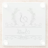 名前入りオリジナル ファミリー ネーム ガラスコースター (裏面)