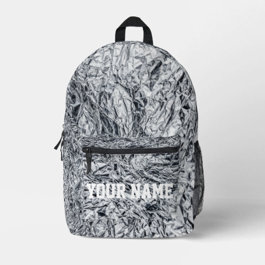 名前入りカジュアル トレンディー オーダーメイド名前 プリントバックパック (正面)