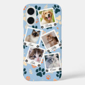 名前入りカスタムペットフォトコラージュフォンケース Case-Mate iPhoneケース (裏面)