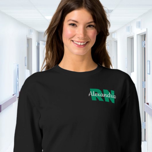 名前入りカスタムRN資格証明 スウェットシャツ