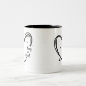 名前入りカップルマグカップ  ツートーンマグカップ (中央)