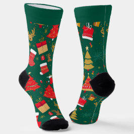 名前入りカラフルクリスマスソックス ソックス