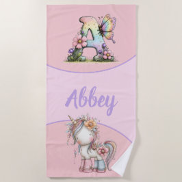 名前入りキッズビーチタオル カスタムネーム ビーチタオル