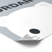 名前入りキュートな子猫 ポスター (角)