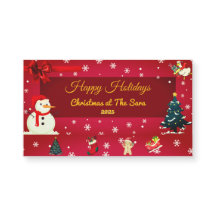 名前入りクリスマスカード