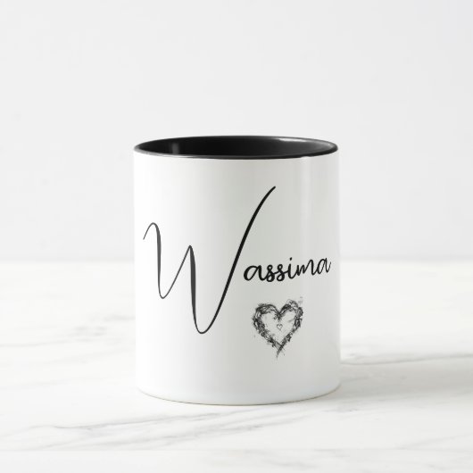 名前入りコーヒーマグカップ、誕生日とクリスマスのギフト マグカップ (中央)
