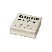 名前入りゴム印 受領済み ラバースタンプ (スタンプ)