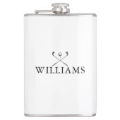 名前入りゴルフクラブ フラスク (正面)