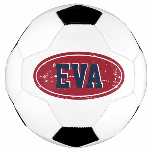 名前入りサッカーボールギフト カラー ロゴ入り サッカーボール (正面)