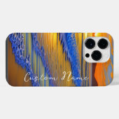 名前入りサンディービーチサンセット iPhoneケース (裏面横)