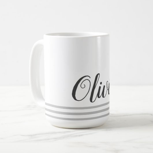 名前入りスクリプト 断熱 かわいい ギフト コーヒーマグカップ (正面左)