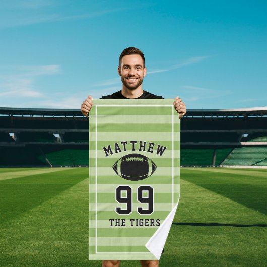 名前入りスポーツタオル|オーダーフットボールプレーヤー ハンドタオル