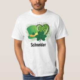 名前入りセントパトリックデー シャムロック クローバー Tシャツ