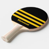 名前入りセーフティービー・ノスタルジックストライプ卓球ラケット 卓球ラケット (正面アングル)