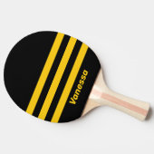 名前入りセーフティービー・ノスタルジックストライプ卓球ラケット 卓球ラケット (横)