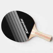 名前入りダークグラデーション レインボー 卓球ラケット (横)