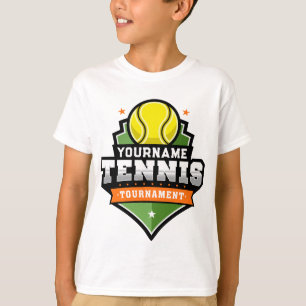 名前入りテニスプレーヤー NAME バーシティトーナメント Tシャツ